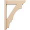 Ekena Millwork 5 1/2-in W x 20-in D x 28-in H Balboa Slat Rough Cedar Woodgrain TimberThane Outlooker, Primed Tan OUTUR055X20X28BOA24RCPR - alternate 4
